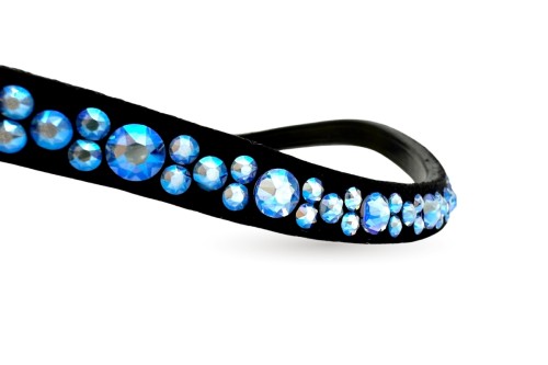 niebieski naczolek dla konia blue browband.jpg