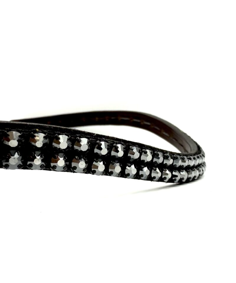 Naczółek dla konia czarny z kryształkami Black Diamond Sublime